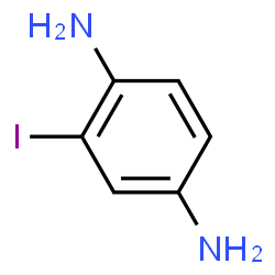 ChemSpider 2D Image | 2-Iodo-1,4-benzenediamine | C6H7IN2