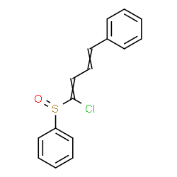 ChemSpider 2D Image | [(1-Chloro-4-phenyl-1,3-butadien-1-yl)sulfinyl]benzene | C16H13ClOS