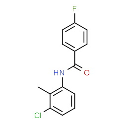 ChemSpider 2D Image | N-(3-Chloro-2-methylphenyl)-4-fluorobenzamide | C14H11ClFNO