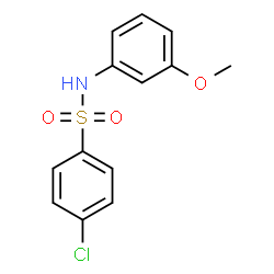 ChemSpider 2D Image | 4-Chloro-N-(3-methoxyphenyl)benzenesulfonamide | C13H12ClNO3S