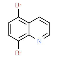 ChemSpider 2D Image | 5,8-Dibromoquinoline | C9H5Br2N
