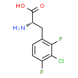 ChemSpider 2D Image | 3-Chloro-2,4-difluoro-L-phenylalanine | C9H8ClF2NO2