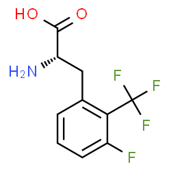 ChemSpider 2D Image | 3-Fluoro-2-(trifluoromethyl)-L-phenylalanine | C10H9F4NO2