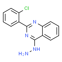 ChemSpider 2D Image | 2-(2-Chlorophenyl)-4-hydrazinoquinazoline | C14H11ClN4