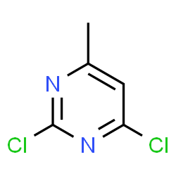 ChemSpider 2D Image | 2,4-Dichloro-6-methylpyrimidine | C5H4Cl2N2