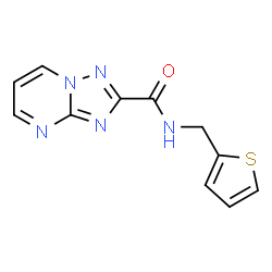 ChemSpider 2D Image | N-(2-Thienylmethyl)[1,2,4]triazolo[1,5-a]pyrimidine-2-carboxamide | C11H9N5OS