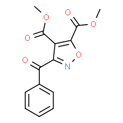 ChemSpider 2D Image | dimethyl 3-benzoylisoxazole-4,5-dicarboxylate | C14H11NO6
