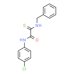 ChemSpider 2D Image | 2-(Benzylamino)-N-(4-chlorophenyl)-2-thioxoacetamide | C15H13ClN2OS