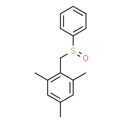 ChemSpider 2D Image | 1,3,5-Trimethyl-2-[(phenylsulfinyl)methyl]benzene | C16H18OS