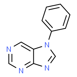 ChemSpider 2D Image | 7-Phenyl-7H-purine | C11H8N4