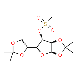 ChemSpider 2D Image | 1,2:5,6-di-O-Isopropylidene-3-O-(methylsulfonyl)-a-D-glucofuranose | C13H22O8S