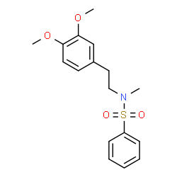 ChemSpider 2D Image | N-[2-(3,4-Dimethoxyphenyl)ethyl]-N-methylbenzenesulfonamide | C17H21NO4S
