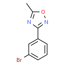 ChemSpider 2D Image | 3-(3-Bromophenyl)-5-methyl-1,2,4-oxadiazole | C9H7BrN2O