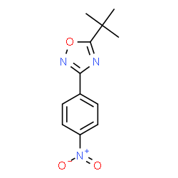 ChemSpider 2D Image | 5-(tert-Butyl)-3-(4-nitrophenyl)-1,2,4-oxadiazole | C12H13N3O3