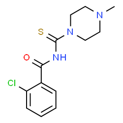 ChemSpider 2D Image | 2-Chloro-N-[(4-methylpiperazin-1-yl)carbothioyl]benzamide | C13H16ClN3OS