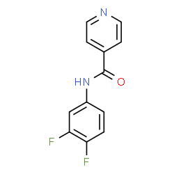 ChemSpider 2D Image | N-(3,4-Difluorophenyl)isonicotinamide | C12H8F2N2O
