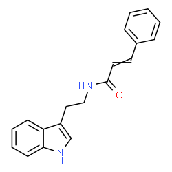 ChemSpider 2D Image | N-[2-(1H-Indol-3-yl)ethyl]-3-phenylacrylamide | C19H18N2O
