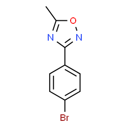 ChemSpider 2D Image | 3-(4-Bromophenyl)-5-methyl-1,2,4-oxadiazole | C9H7BrN2O
