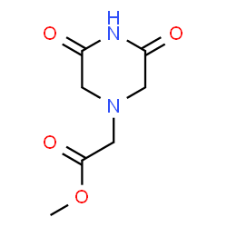 ChemSpider 2D Image | Methyl (3,5-dioxo-1-piperazinyl)acetate | C7H10N2O4