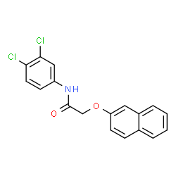 ChemSpider 2D Image | N-(3,4-Dichlorophenyl)-2-(2-naphthyloxy)acetamide | C18H13Cl2NO2