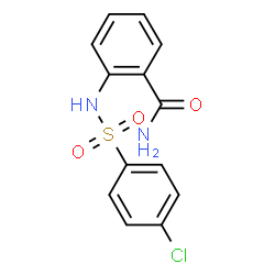 ChemSpider 2D Image | 2-{[(4-Chlorophenyl)sulfonyl]amino}benzamide | C13H11ClN2O3S