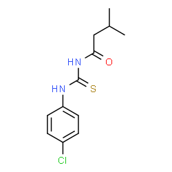 ChemSpider 2D Image | 1-(4-CHLOROPHENYL)-3-(3-METHYLBUTANOYL)THIOUREA | C12H15ClN2OS