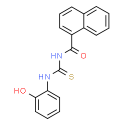 ChemSpider 2D Image | N-(2-hydroxyphenyl)-N'-(1-naphthoyl)thiourea | C18H14N2O2S