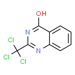 ChemSpider 2D Image | 2-Trichloromethyl-4(3H)-quinazolinone | C9H5Cl3N2O