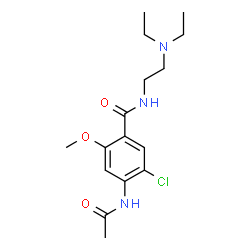 ChemSpider 2D Image | N-Acetyl Metoclopramide | C16H24ClN3O3