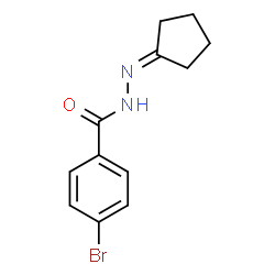ChemSpider 2D Image | 4-Bromo-N'-cyclopentylidenebenzohydrazide | C12H13BrN2O