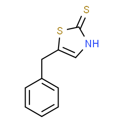 ChemSpider 2D Image | 5-Benzyl-1,3-thiazole-2-thiol | C10H9NS2