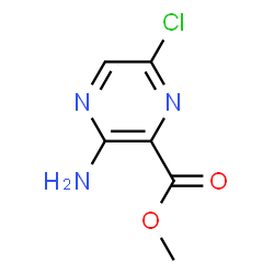 ChemSpider 2D Image | methyl 3-amino-6-chloro-2-pyrazinecarboxylate | C6H6ClN3O2