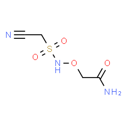 ChemSpider 2D Image | 2-({[(Cyanomethyl)sulfonyl]amino}oxy)acetamide | C4H7N3O4S