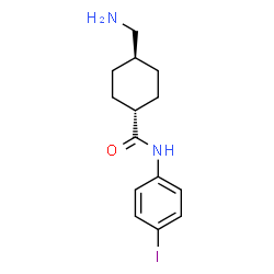 ChemSpider 2D Image | trans-4-(Aminomethyl)-N-(4-iodophenyl)cyclohexanecarboxamide | C14H19IN2O