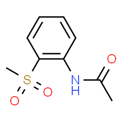 ChemSpider 2D Image | N-(2-(Methylsulfonyl)phenyl)acetamide | C9H11NO3S