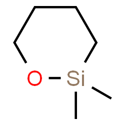 ChemSpider 2D Image | 2,2-Dimethyl-1,2-oxasilinane | C6H14OSi