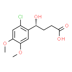 ChemSpider 2D Image | (4R)-4-(2-Chloro-4,5-dimethoxyphenyl)-4-hydroxybutanoic acid | C12H15ClO5