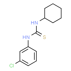 ChemSpider 2D Image | 1-(3-Chlorophenyl)-3-cyclohexylthiourea | C13H17ClN2S