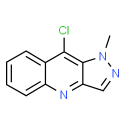 ChemSpider 2D Image | 9-Chloro-1-methyl-1H-pyrazolo[4,3-b]quinoline | C11H8ClN3