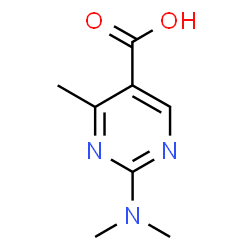 ChemSpider 2D Image | 2-Dimethylamino-4-methyl-pyrimidine-5-carboxylic acid | C8H11N3O2
