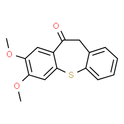 ChemSpider 2D Image | 7,8-Dimethoxydibenzo[b,f]thiepin-10(11H)-one | C16H14O3S
