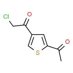 ChemSpider 2D Image | 1-(5-Acetyl-3-thienyl)-2-chloroethanone | C8H7ClO2S