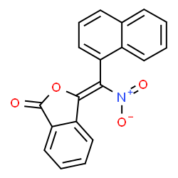 ChemSpider 2D Image | 3-(Naphthalen-1-yl-nitromethylene)-3H-isobenzofuran-1-one | C19H11NO4