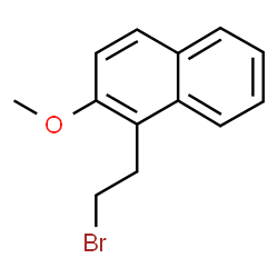ChemSpider 2D Image | 1-(2-Bromoethyl)-2-methoxynaphthalene | C13H13BrO