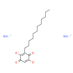 ChemSpider 2D Image | Diammonium 2-dodecyl-3,6-dioxo-1,4-cyclohexadiene-1,4-diolate | C18H34N2O4