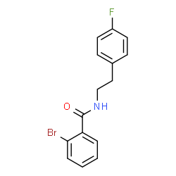ChemSpider 2D Image | 2-Bromo-N-[2-(4-fluorophenyl)ethyl]benzamide | C15H13BrFNO