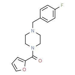 ChemSpider 2D Image | [4-(4-Fluorobenzyl)-1-piperazinyl](2-furyl)methanone | C16H17FN2O2