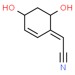 ChemSpider 2D Image | (2E)-(4,6-Dihydroxy-2-cyclohexen-1-ylidene)acetonitrile | C8H9NO2