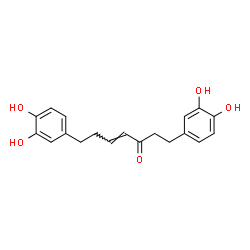 ChemSpider 2D Image | (4E)-1,7-Bis(3,4-dihydroxyphenyl)-4-hepten-3-one | C19H20O5