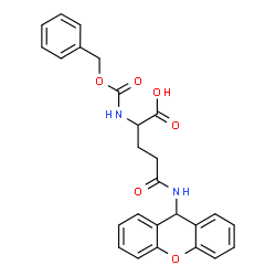 ChemSpider 2D Image | N~2~-[(Benzyloxy)carbonyl]-N-9H-xanthen-9-ylglutamine | C26H24N2O6